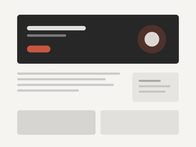 Case study page layout